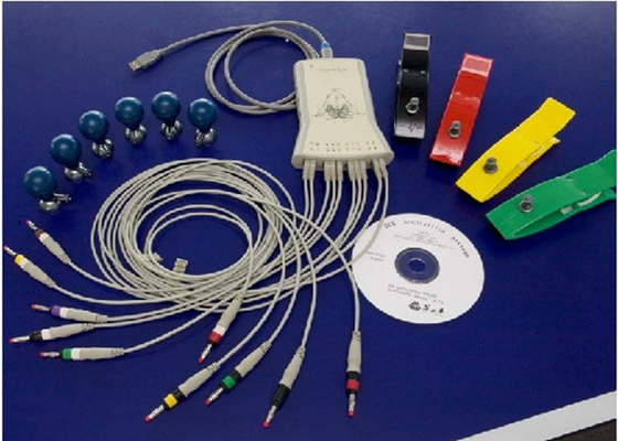 Hand-hold 12 channel ECG Medical Test Computer Vector ECG recorder