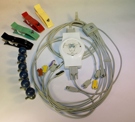 Hand-hold 12 channel ECG Medical Test Computer Vector ECG recorder