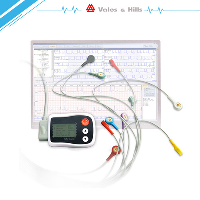 मेडिकल एलईडी 3 चैनल Holter ईसीजी रिकॉर्डर के साथ विश्लेषण प्रक्रिया 75 * 55 * 16 मिमी