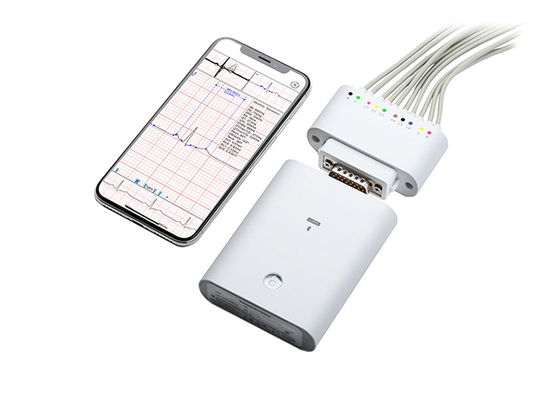 वायरलेस ब्लूटूथ के साथ आईफोन Ecg निगरानी डिवाइस व्हाइट Plactis रिकॉर्डर